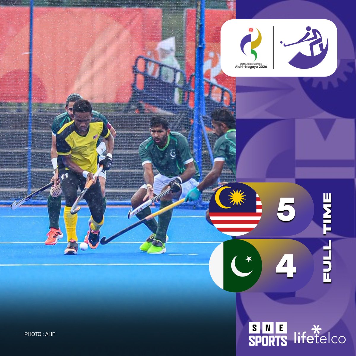 SNE_Sports's tweet photo. #AsianGames #AichiNagoya2026 #MensHockey 🏑 Preliminary round | Pool B Matchday 4

FT: Malaysia 5-4 Pakistan

📷 : AHF

#MASPAK #Malaysia #SpeedyTigers #Pakistan
#SNESports https://t.co/OAk4VkwLDK