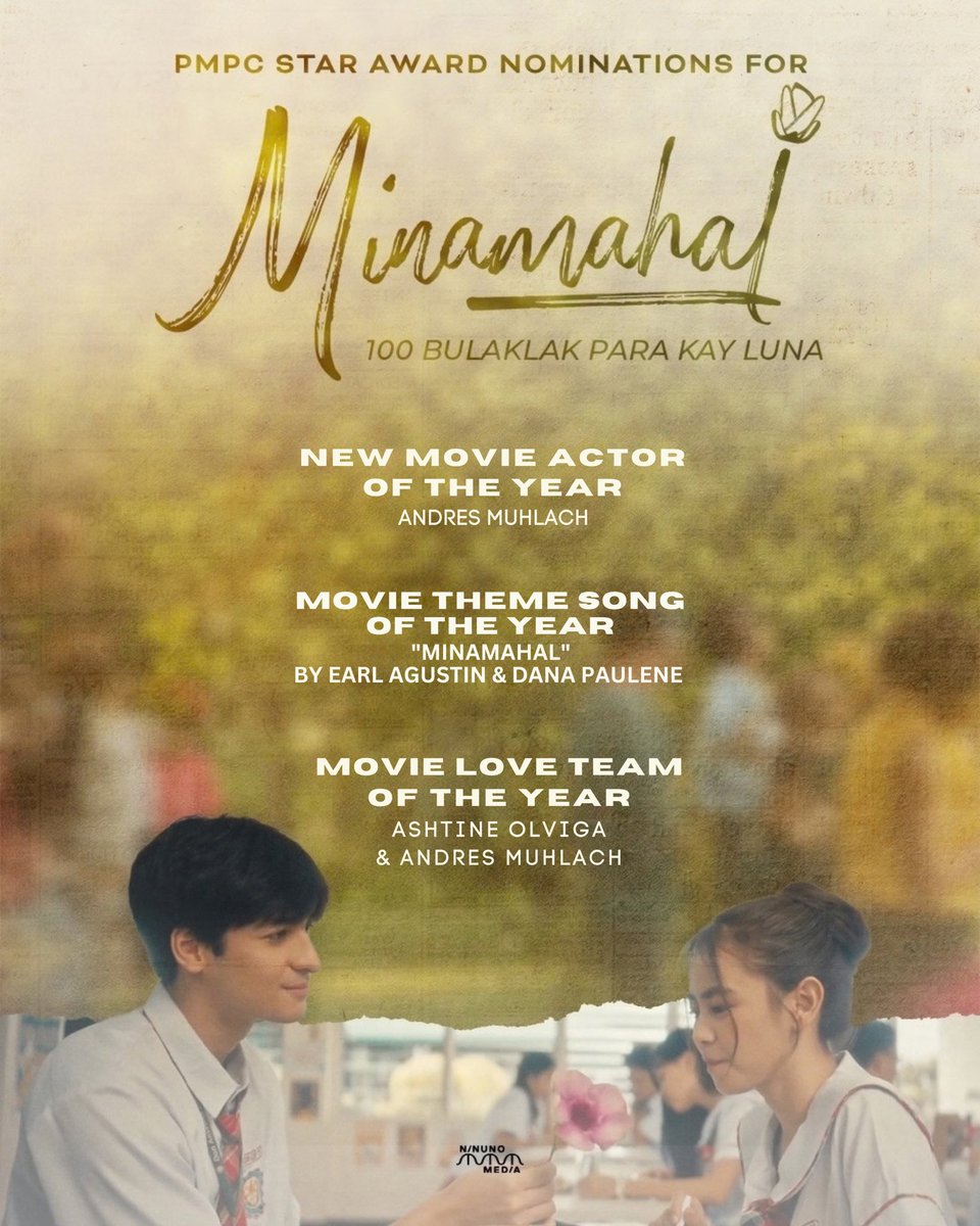 NinunoMedia's tweet photo. 🎬A DOUBLE CELEBRATION FOR NINUNO MEDIA!🎬

Congratulations to our Direk #JasonPaulLaxamana for his 2 films, #100AwitParaKayStella and #MINAMAHAL100BulaklakParaKayLuna, earning multiple nominations at the PMPC Star Awards 2026!

#NinunoMediaFilms https://t.co/Z4YtYnBi7K