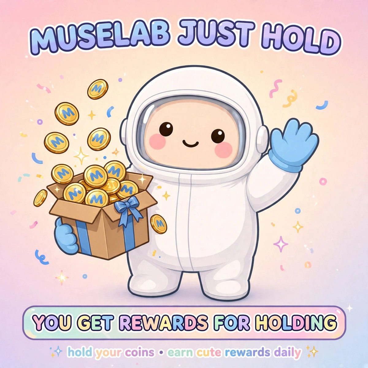 MuselabRH's tweet photo. MUSELAB JUST HOLD 💰

YOU GET REWARDS FOR HOLDING

Hold your coins • earn cute rewards daily ✨

1.122527 META already earned across 99 sweeps - creator fees route to MUSELAB holders. There is no creator claim.

Just Hold and you get rewards! 🎁

https://t.co/7Yvfb5Bi9d

$MUSELAB
