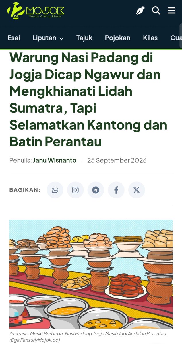 txtfromjogja's tweet photo. yang orang sumatraaa, coba sebutin dong nasi padang di jogja yang ngesumatra banget, ada gaa? https://t.co/XHpXEqQwyl