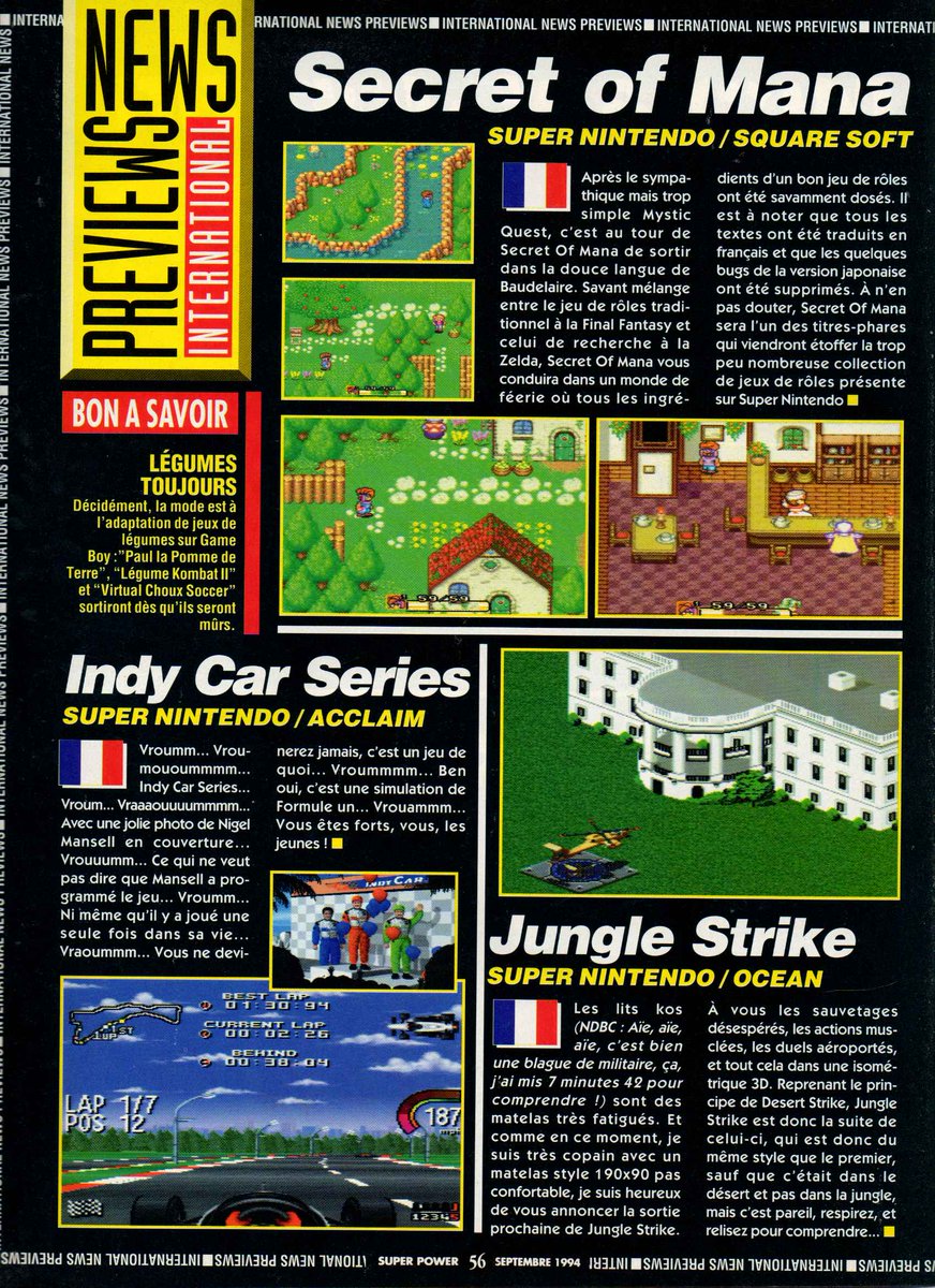 AllmightoFranky's tweet photo. On continue avec du Basket sur #Snes,#MichaelJordan en héros de JV et #NBAbasketball95!Puis on parle de la pépite à venir #SecretOfMana!La rédac de SuPow fait du Paintball et on parle de #MarkosMagicFootball! 2/5 https://t.co/0HZOWgTtCV