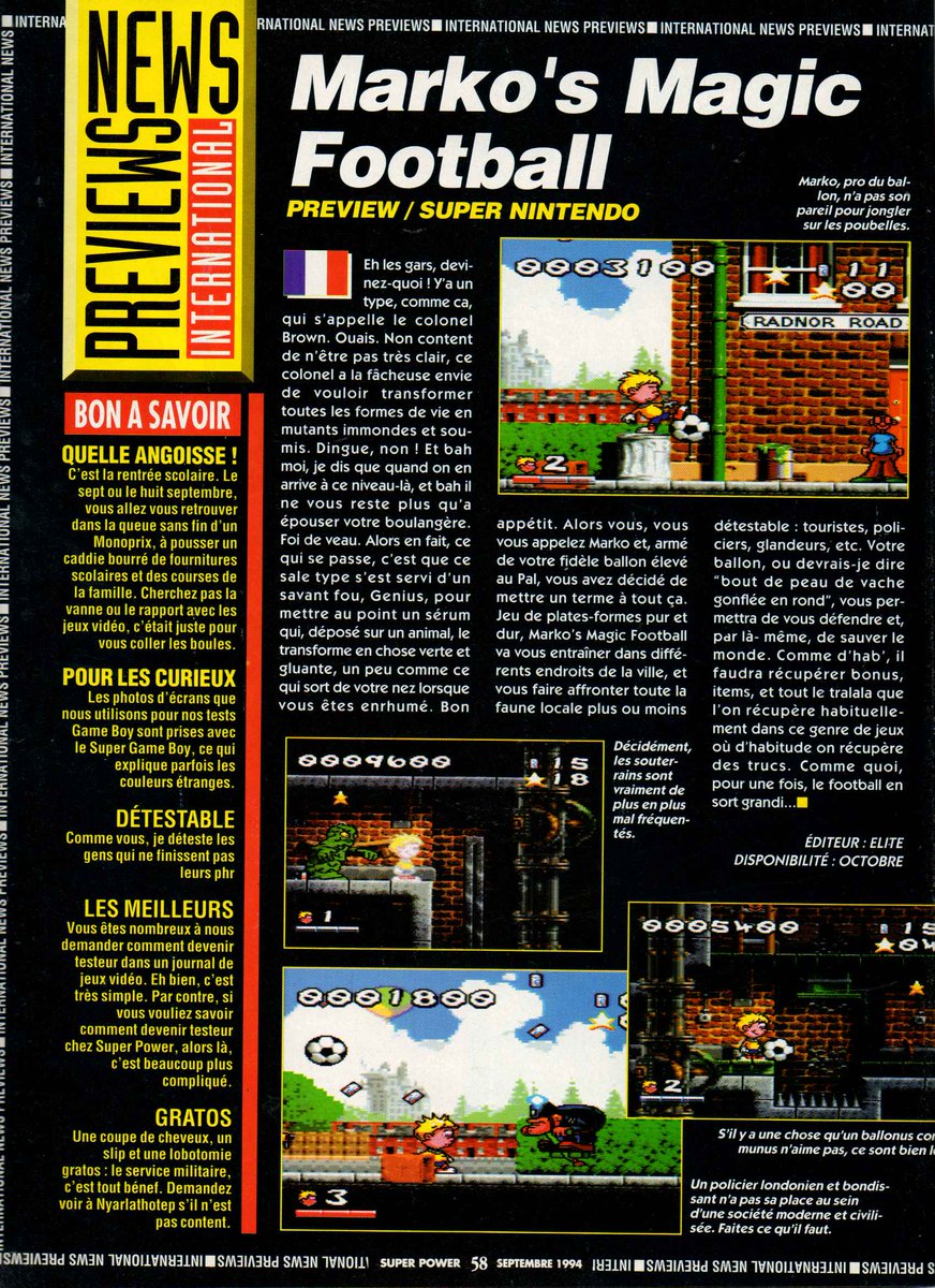AllmightoFranky's tweet photo. On continue avec du Basket sur #Snes,#MichaelJordan en héros de JV et #NBAbasketball95!Puis on parle de la pépite à venir #SecretOfMana!La rédac de SuPow fait du Paintball et on parle de #MarkosMagicFootball! 2/5 https://t.co/0HZOWgTtCV