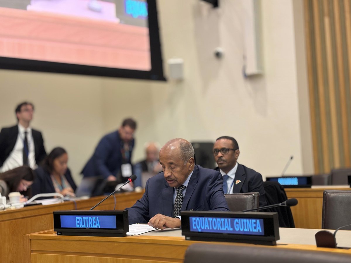 hawelti's tweet photo. #Eritrea: Statement by FM Osman Saleh at the 50th Annual Meeting of Foreign Ministers of the Group of 77 and China 

"Eritrea remains committed to genuine multilateralism and cooperation that is based on mutual respect and a dialogue of equal and sovereign nations".

https://t.co/PwmUYwTY0V