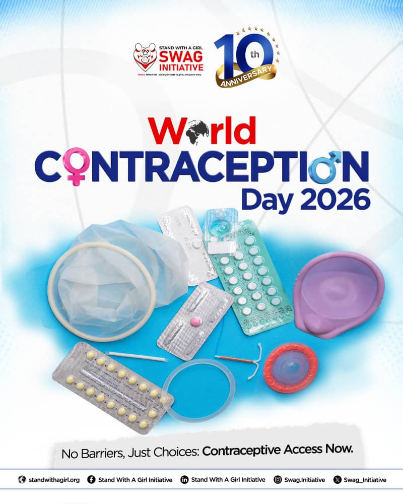 swag_initiative's tweet photo. On World Contraception Day, we are spotlighting the importance of making contraception accessible to everyone who needs it without stigma, misinformation, cost, distance or other barriers standing in the way.

The theme “No Barriers, Just Choices: Contraceptive Access Now" https://t.co/pNRiJaYxNn
