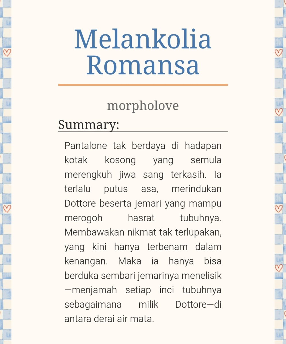 morpholove's tweet photo. #dottolone au || narasi 3,2k kata
warning nsfw so read the tags inside before u read

oleh @morpholove
dottore x pantalone au 🧪🪙 
https://t.co/tSSvSC68aK https://t.co/trd5hN8jns
