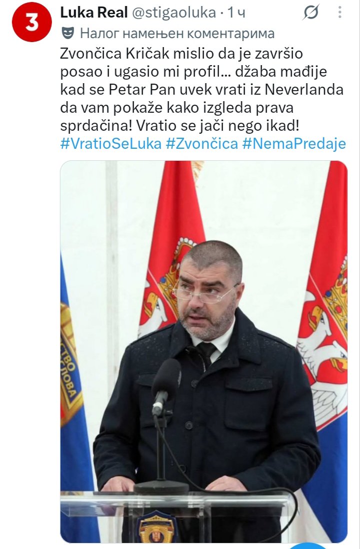 ninolicno's tweet photo. Cmolicu TOK-tak
Uskoro objavljujemo ugovore svih tvojih nekretnina
I Ireninih,Verinih,Draganovih
@stigaoluka https://t.co/fcdku8PgjB