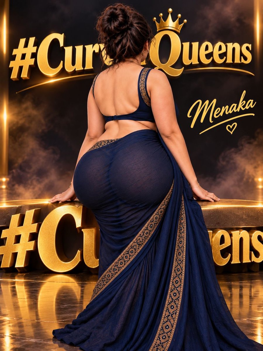 HotyMena's tweet photo. Me turning heads in that deep blue saree, curves serving pure heat from every angle. Backless magic, golden borders, and that irresistible silhouette… #CurvyQueens just leveled up. Who’s ready to bow down? 🔥👑 https://t.co/avA3LPEBIb