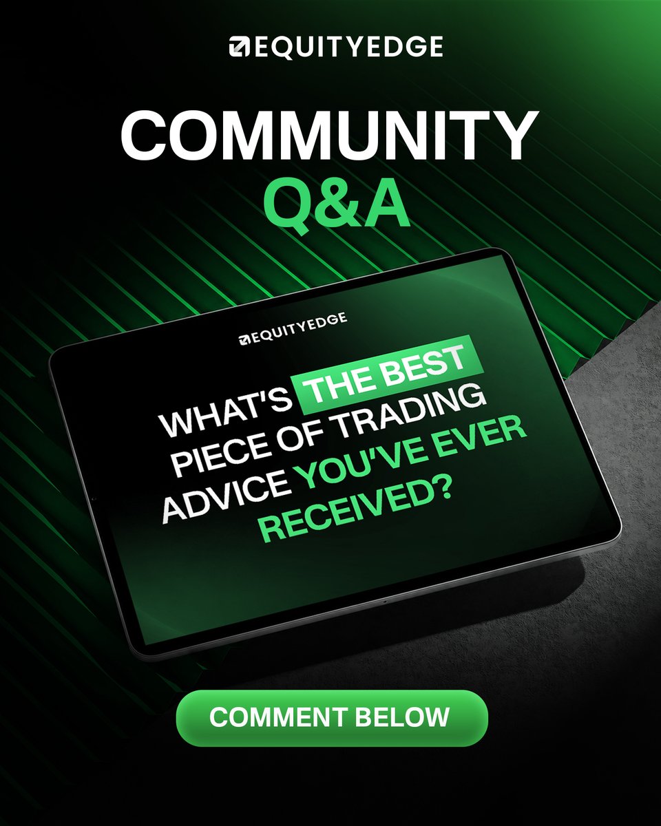 EquityEdgeUK's tweet photo. The best trading advice rarely sounds like trading advice.⁠
⁠
"Protect your capital first." OR "If you have to think twice, the answer is no." ⁠
⁠
Most of the lines that actually changed how experienced traders operate weren't from a course or a textbook. They came from a mentor, a painful loss, or a conversation they almost didn't have.⁠
⁠
Good advice has a way of landing differently depending on where you are in your journey. Something you heard years ago that meant nothing at the time can suddenly become the thing that saves your account.⁠
⁠
So let's build something useful here. Drop the best piece of trading advice you've ever received in the comments 👇 One line could shift how someone in this community thinks about the markets forever.