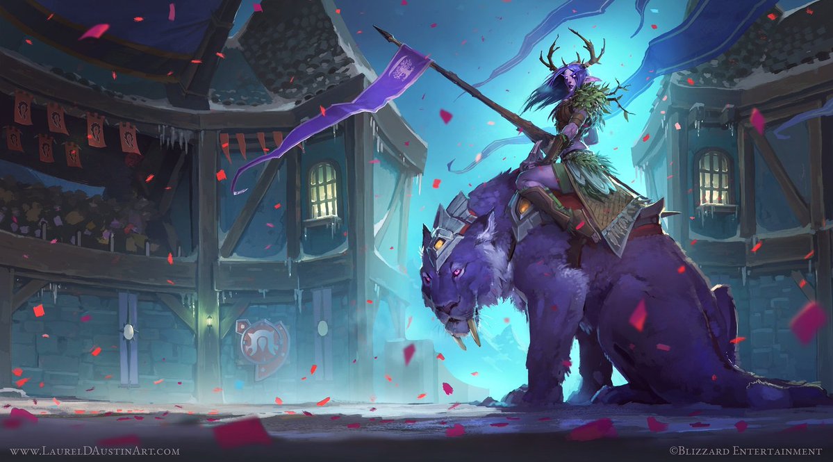 Neasper's tweet photo. Elves riding cat are very beautiful https://t.co/pzllQnp1uo