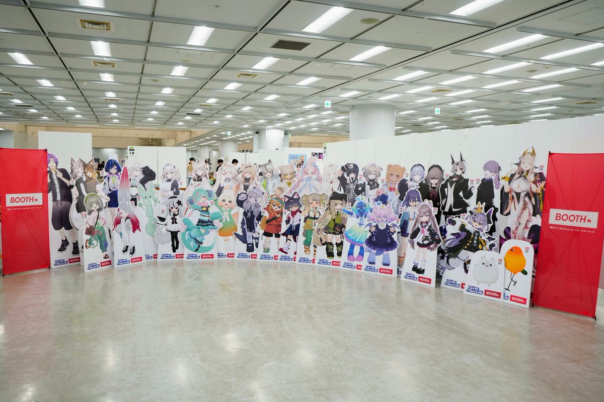 booth_pm's tweet photo. ／
【明日開催！】VRSNSオンリー リアルイベント
🎨出張版！VRCくりえいてぃ部3 設営完了しました！
＼

パネル展示や、物販・ノベルティ配布などを予定しています✨
出展内容をツリーでご紹介します👇 https://t.co/iXVC1mjQEz