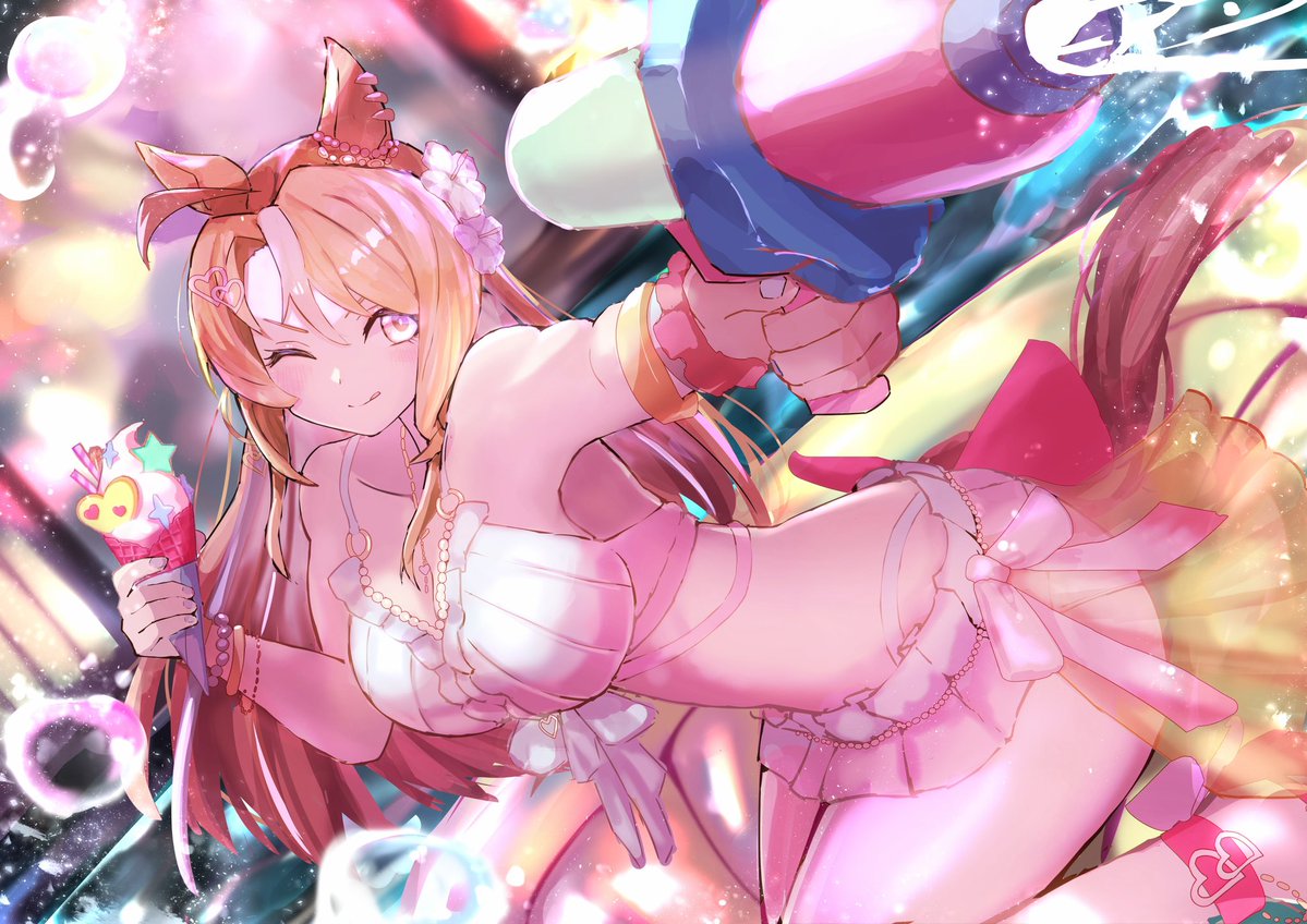 rakasei5050's tweet photo. 水着フサイチパンドラさん描きました！
久々の投稿になりすみません！
#ウマ娘 https://t.co/LnQX5rCGnT