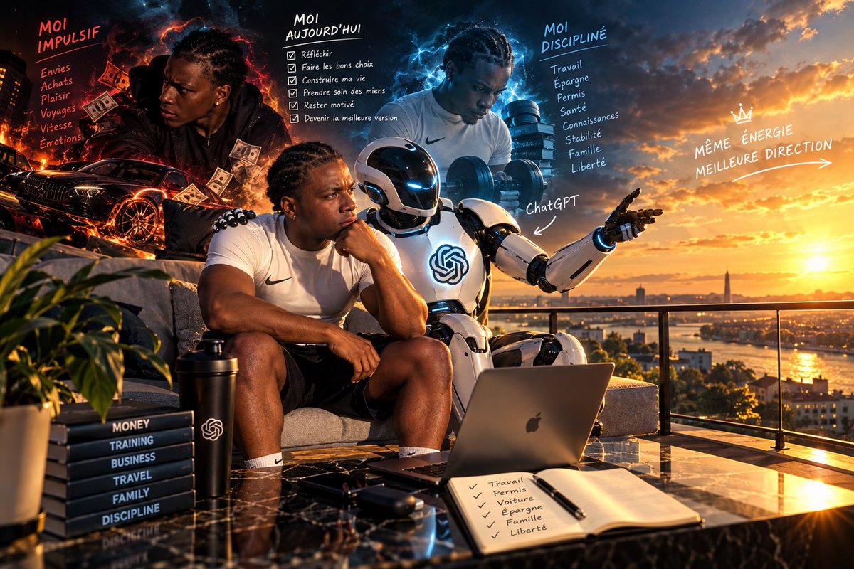 DL_kodiak's tweet photo. Même énergie Meilleure direction 🧠⚡ 
#mindset #discipline #AI https://t.co/nicpzxM646