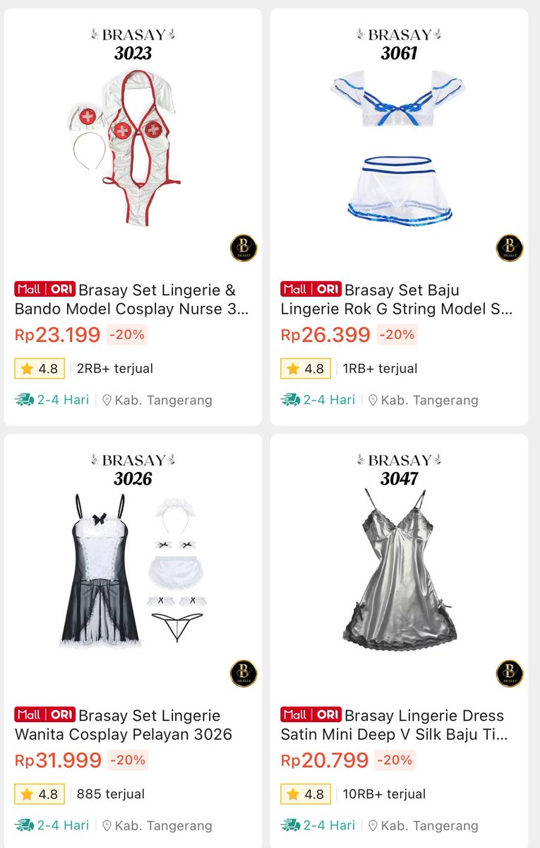 shopee_buddy's tweet photo. STOP SCROLL DULU‼️

Aku baru aja nemu lingerie yang  look Nya ga kelihatan 20 ribuan sama sekali 👀🔥

Modelnya ngemesin banget, classy, cute, baby doll sampai yang playfull 💖

20 ribuan doang ??? 

Atau kalian punya ide lingerie lain yang wajib masuk wishlist ? https://t.co/2J4U3YLWf3