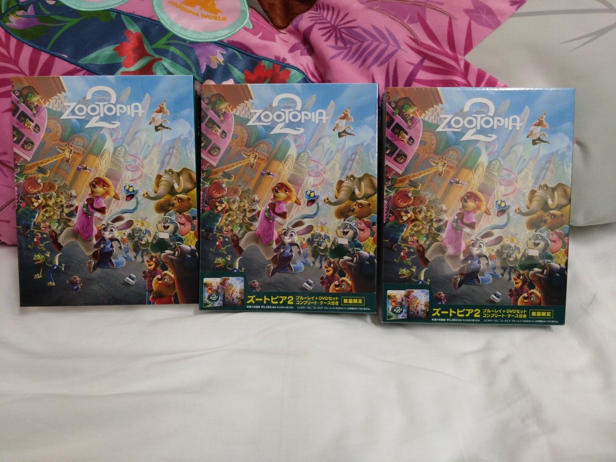 haru_Zootopia's tweet photo. そういえばいまさらだけどズートピア2のDVD3つあるんだよね
どうしよう(；・∀・) https://t.co/7jXZf85F3p