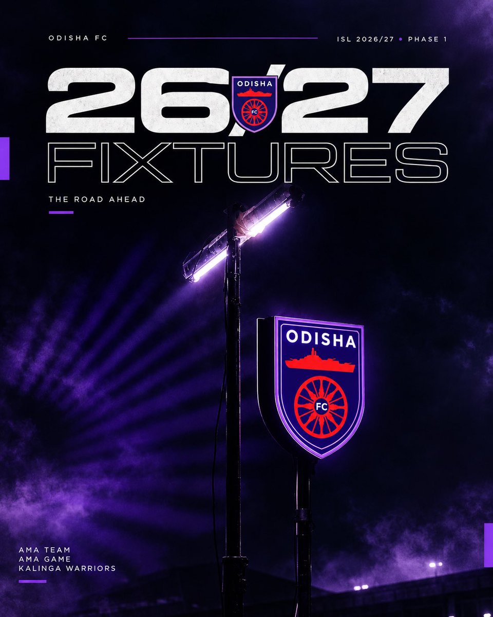 OdishaFC's tweet photo. ⚫️🟣 The Road Ahead 🛣️

#OdishaFC #AmaTeamAmaGame #KalingaWarriors #ISL13 https://t.co/iVwxBIvfnJ