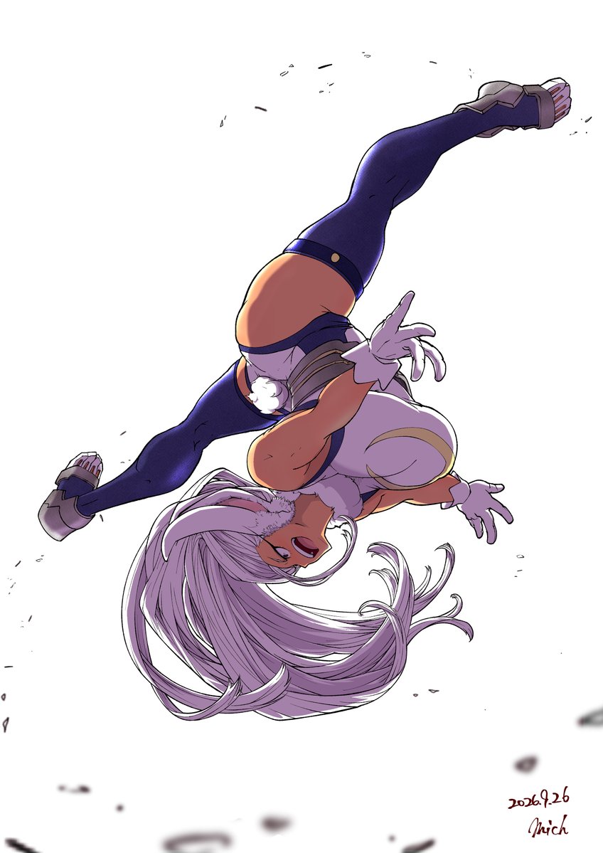 mich_kj's tweet photo. 久々に躍動感な絵を描きたくなって、躍動感ってなるとやっぱりミルコってことで。改めて描いてみて思うけどやはりミルコは描きやすくて楽しい✨️🐇 https://t.co/zYwGts39hm