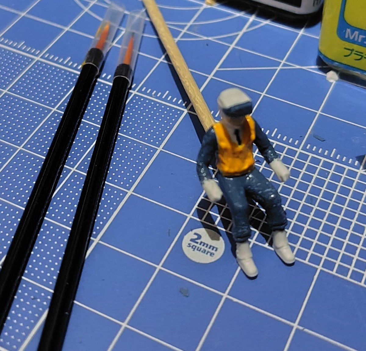 kougo_m's tweet photo. 筆塗りホント嫌いなんだけど、なんとかそれらしくはなってるかなぁ…😭
#パトレイバー
#PATLABOR_EZY
#INGRAM_PLUS
#AV98Plus https://t.co/l29y9N2gyj