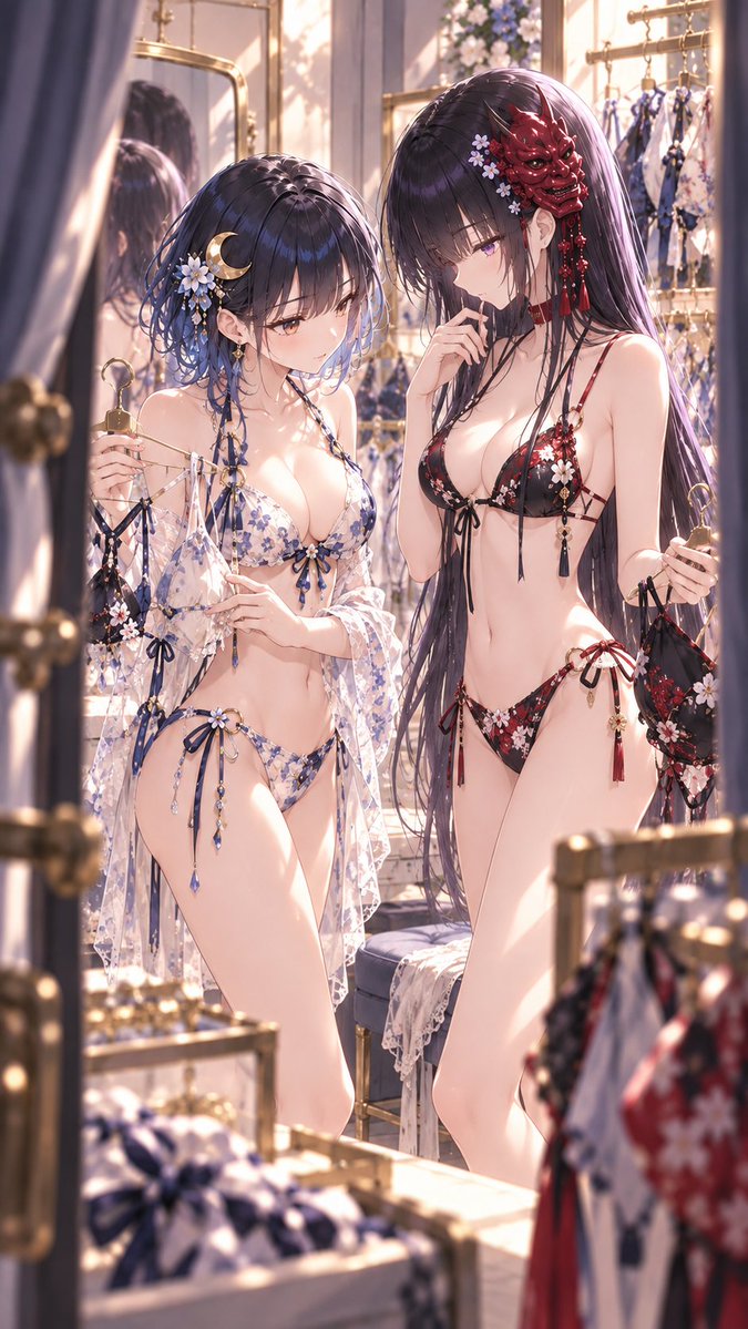 shizuku_tsuki38's tweet photo. #ナイショの試着会
白璃　魅緒（@rIGlUV25mb16692)ちゃんとの試着会…💖
こっちの方もいいんじゃない✨

赤も似合ってて可愛いです💖 https://t.co/HN3udFtixk