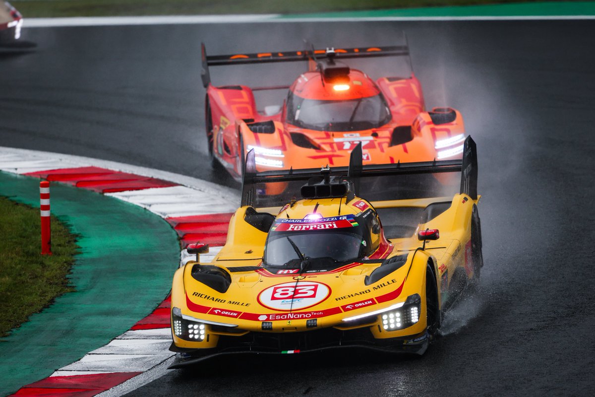 FIAWEC's tweet photo. Picture-perfect Saturday 📸

Rain shots too good not to share...

#WEC #6HFuji @fswpress https://t.co/YJgXdN8Cme