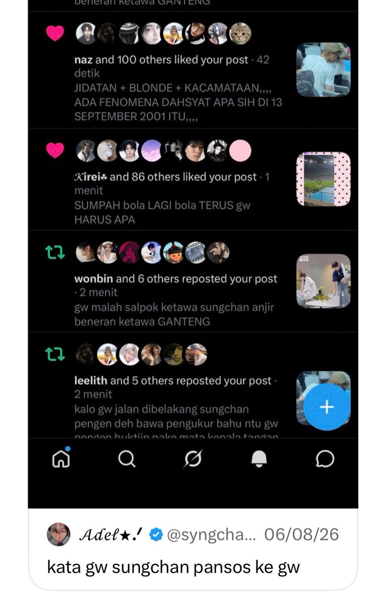 bambimeeow's tweet photo. anw i’ll never forget you calling sungchan PANSOS 😭 like… bffr, who do you think made your account this big if not sungchan https://t.co/v7Dx8RcpYW
