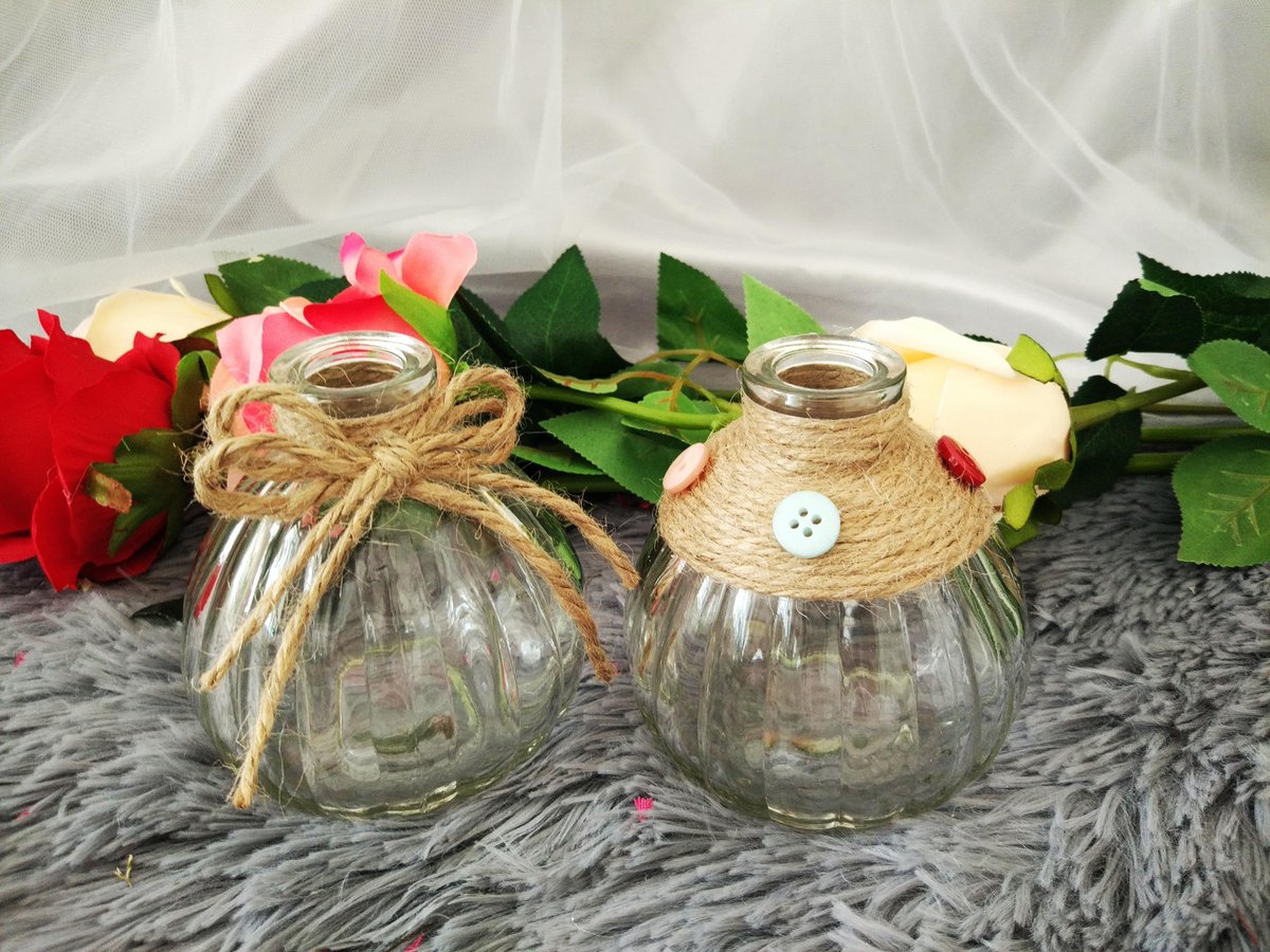 GabrielSchjd8u's tweet photo. Just upcycled an old mason jar into a cute flower vase with some jute rope and acrylic paint—total 10-minute DIY win for my tiny apartment! https://t.co/tZeTURyrP2