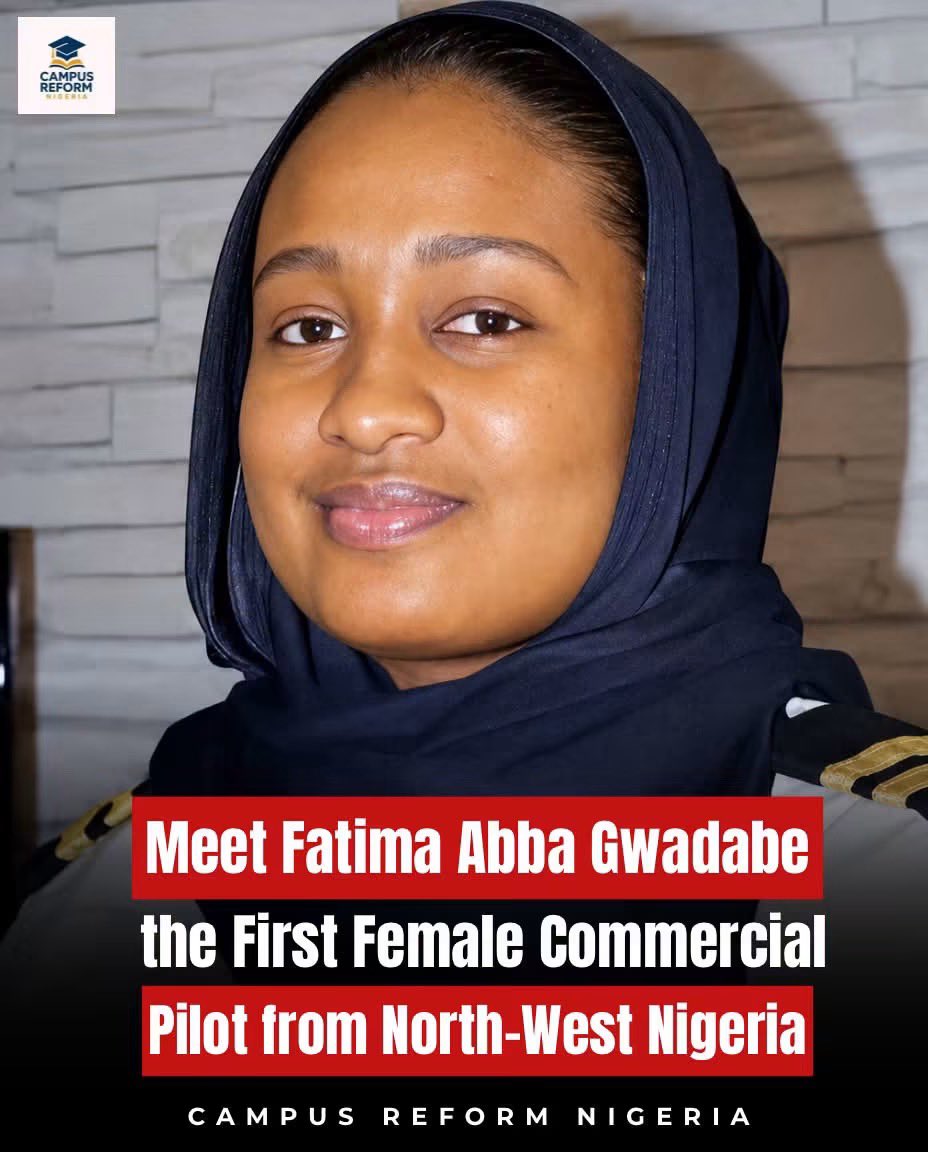Idris_Adam_'s tweet photo. From Scholarship to the Cockpit: How Kwankwaso Supported Fatima Abba Gwadabe’s Journey ✈️👏🏾

Fatima Abba Gwadabe has become an inspiring example of what access to education, opportunity, professional training and determination can achieve.

Her journey began in 2012, when she was among the students sponsored by the Kano State Government to study in Jordan, where she received training in aviation.

After years of rigorous training, dedication and perseverance, Fatima achieved her childhood dream of becoming a Commercial Pilot.

She was also among the beneficiaries of the Kwankwasiyya Scholars programme, which provided students from Kano with opportunities to pursue education and professional training in different fields.

Her achievement represents an important milestone for women from Northern Nigeria, particularly in an aviation industry where female representation has historically been limited.

From receiving a scholarship from the Kano State Government, to undergoing professional training abroad, and eventually earning her place in the cockpit, Fatima’s story demonstrates how education and opportunity can transform a young person’s dream into reality.

Her journey should inspire young girls across Northern Nigeria who dream of careers in aviation, engineering, science and other fields traditionally dominated by men.

From scholarship to the cockpit—Fatima Abba Gwadabe is a powerful example of how opportunity, determination and education can turn a dream into reality. ✈️👏🏾