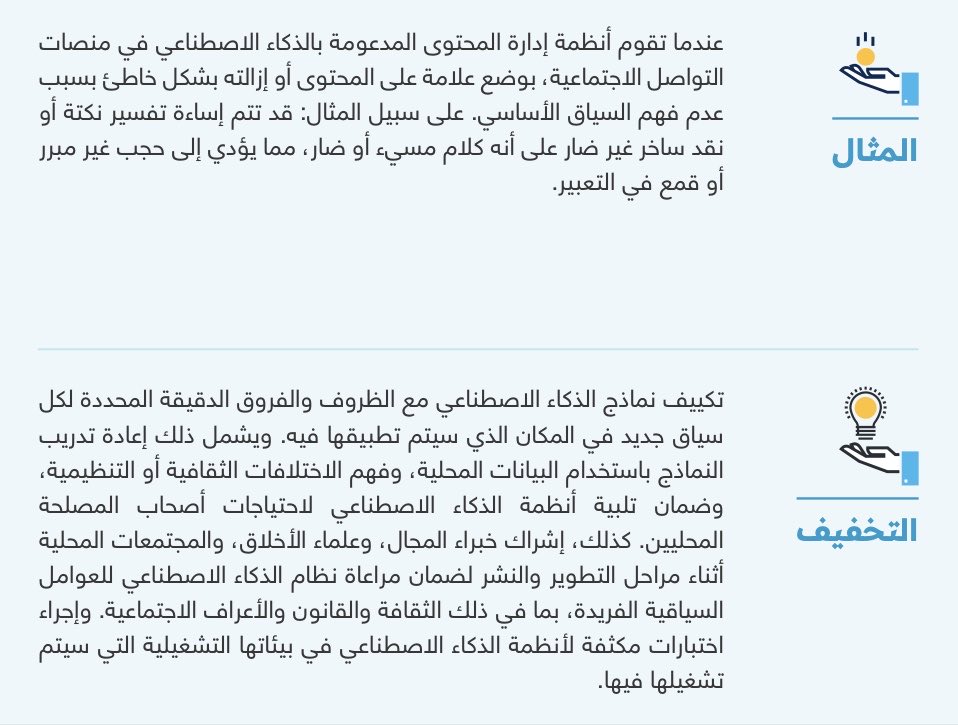 E1r_ee's tweet photo. بشكل غير صحيح فينتج عنها تفسيرات خاطئة غير دقيقة تؤثر على الصورة العامة للأشخاص والأفكار ويقلل من ثقة النظام ، وهذا مهم جدًا ويوضح لنا انه للآن لا يمكن ان تحل الآلة محل الانسان https://t.co/1jbynd6cP1