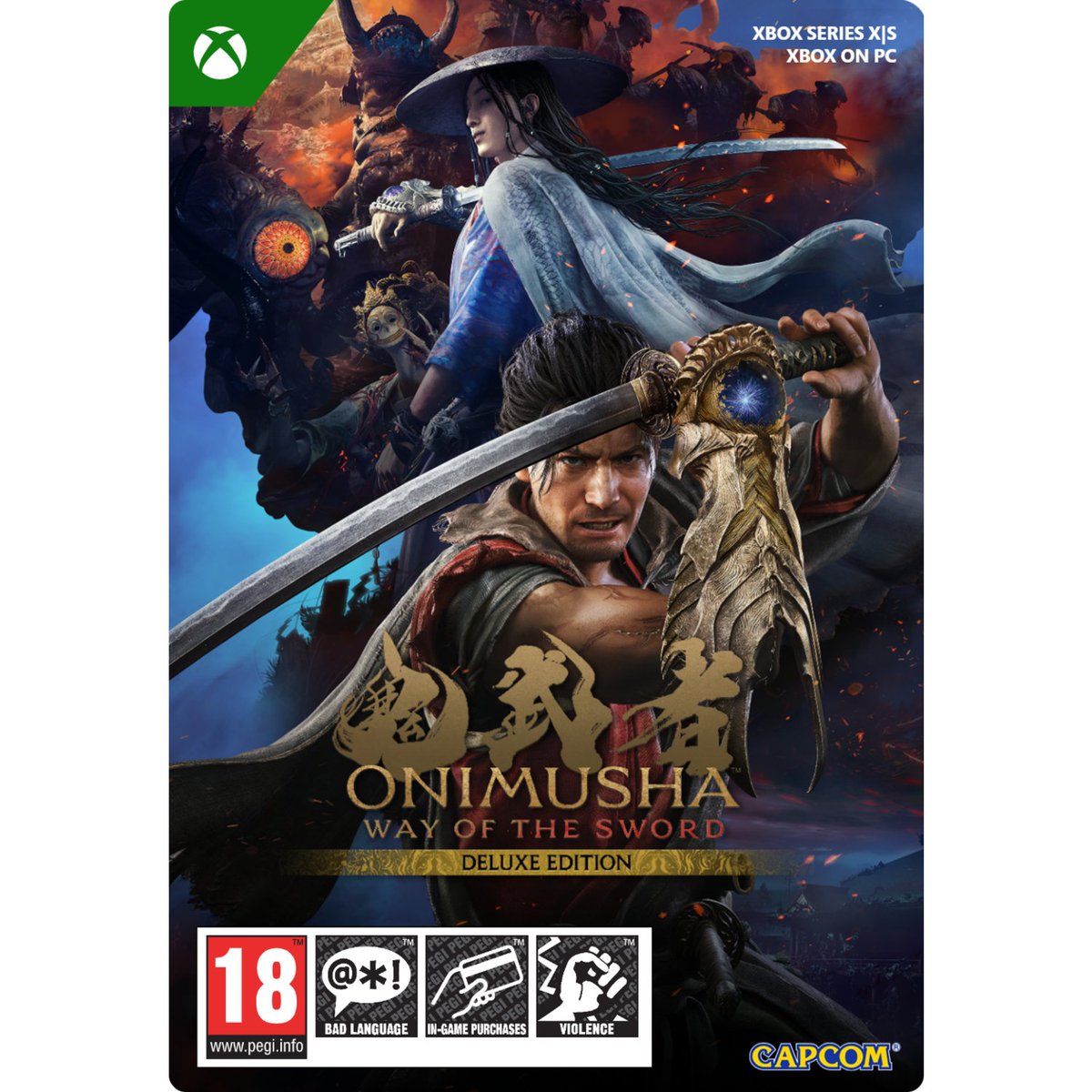 shoptonet's tweet photo. #XBOXDIGITAL £60.85 Onimusha: WotS - Deluxe Edition - Xbox Series X/S - PC Download #XBOX DIGITAL #CapcomCo.,Ltd.: The Deluxe Edition includes Onimusha: Way of the Sword (Base Game) and the Onimusha: WotS - Deluxe Kit!The following content is… https://t.co/Hr0l8j96Gg https://t.co/igIzZEUJ4n