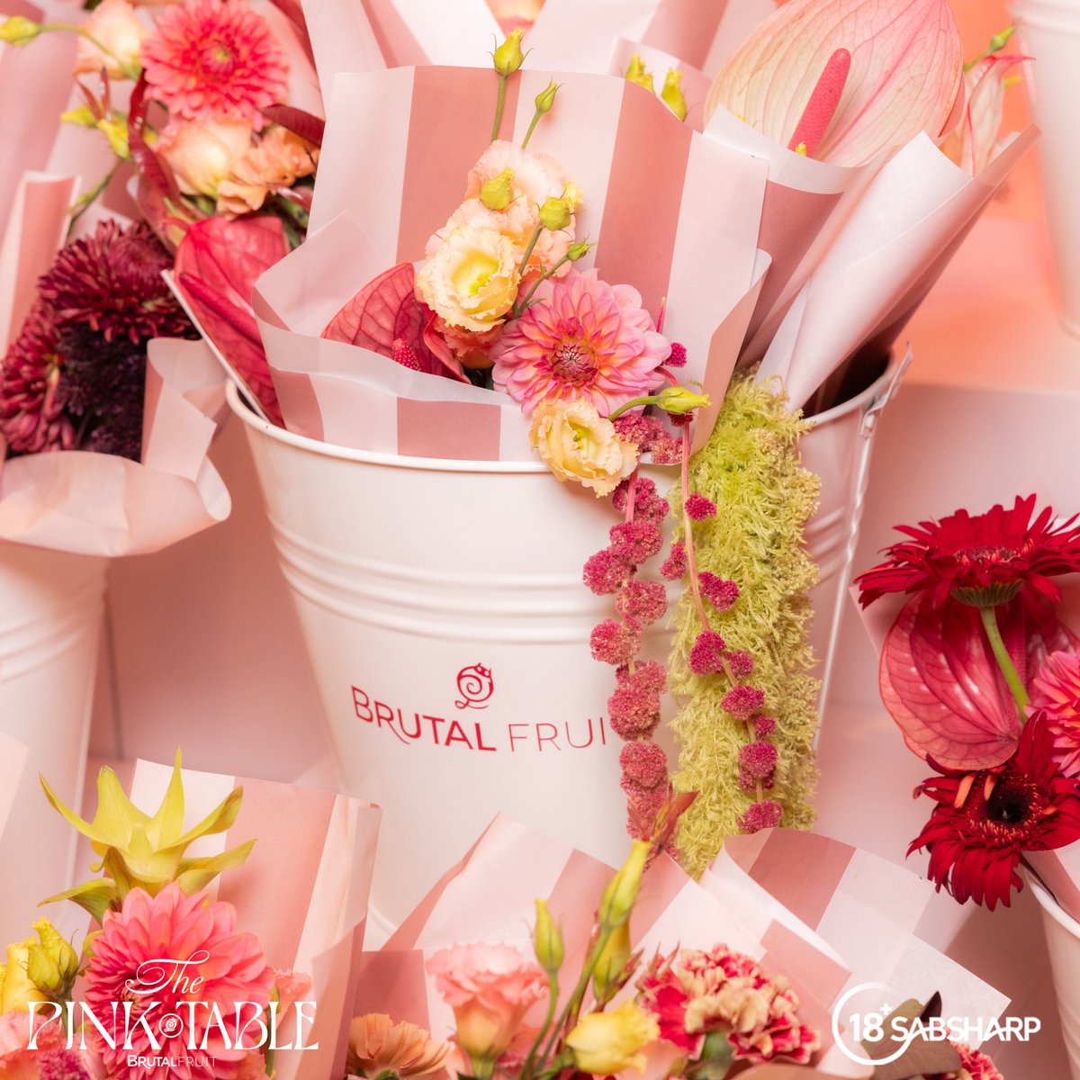 brutalfruitsa's tweet photo. OKAY BESTIE… YOU’VE LANDED IN MILAN. 💕🇮🇹

Your weekend starts now… so what’s first?

A. Brutal Fruit? It’s giving sparkle.
B. Girls’ time? Obviously. 
C. Flowers? The ones you deserve.  
D. Garden moment? A little fresh-air reset.

Choose your #ThePinkTableMilan moment and you might get a surprise in the DM's.