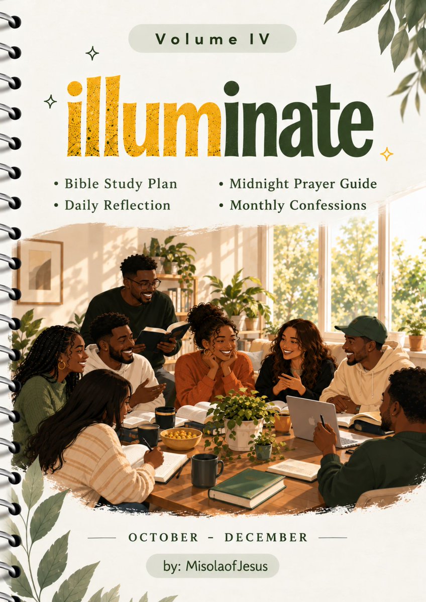 MisolaofJesus's tweet photo. Sneaking in here to post the Q4 devotionals. 😂

Download for free: https://t.co/bwsH0mGvs3

Please donate: https://t.co/o4ZrnpEdm3

Thank you so much for all the love and check ins. A lot of you have been checking in, and I’m doing perfectly well and sweet, I appreciate. ❤️

Please download Illuminate Q4. This one is definitely different, especially December. 

Also, there’s now a dedicated page on Instagram and Facebook, @/Illuminatedevotionals, where everything devotional will be posted frequently.

Please follow the page. ❤️