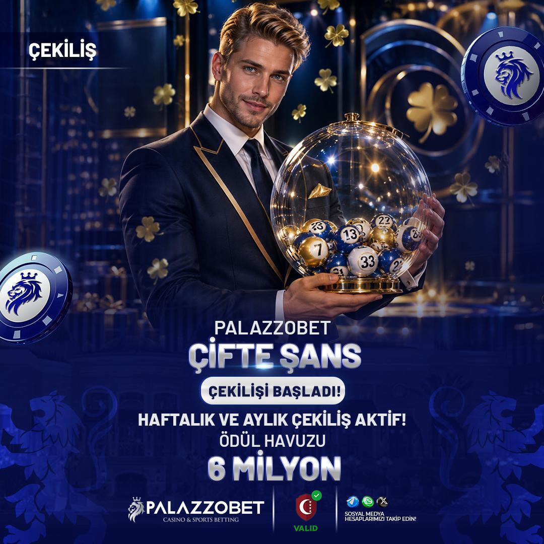 Palazzogir's tweet photo. 🚨 Palazzobet'te Çifte Şans Çekilişi başladı!

🍀 Haftalık ve aylık çekilişlerle şansını ikiye katla!

💸 6 milyonluk ödül havuzunda yerini al, büyük ödüller için şansını dene!

❤️ Oynarken eğlen, eğlenirken kazan! 

⭐ Güncel 𝗚𝗶𝗿𝗶𝘀̧ : https://t.co/a2POJyhdmQ

 #palazzobet https://t.co/njD1irtk85