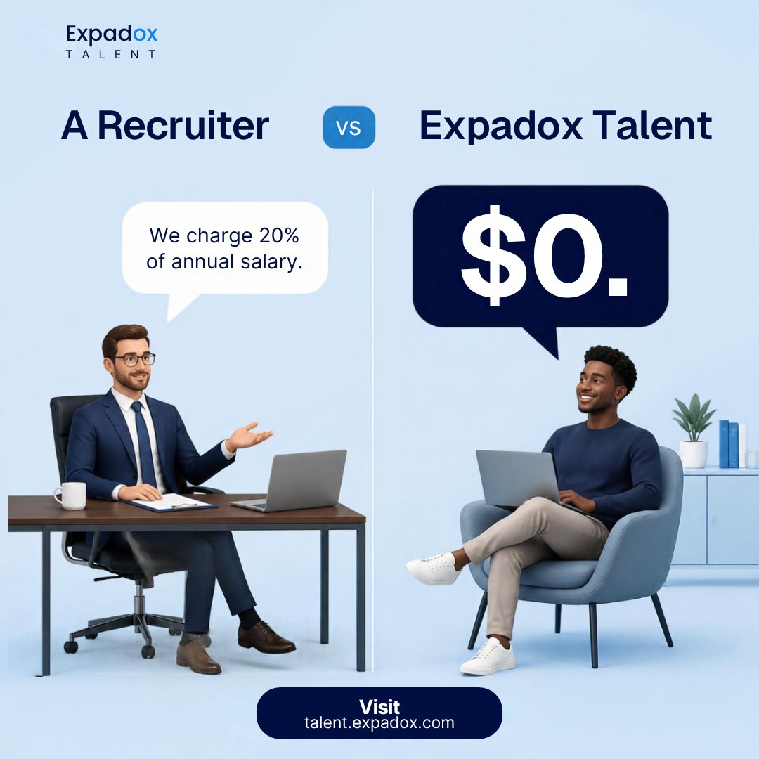 expadoxhq's tweet photo. Tech shouldn't feel like a pay-to-play system.

Expadox builds job-ready talent through practical programmes and connects companies to verified professionals through Expadox Talent, with zero placement fees.

Explore website: https://t.co/UulN53y45a

#Expadox #hiring #recruiters https://t.co/xE7bQh1n5m