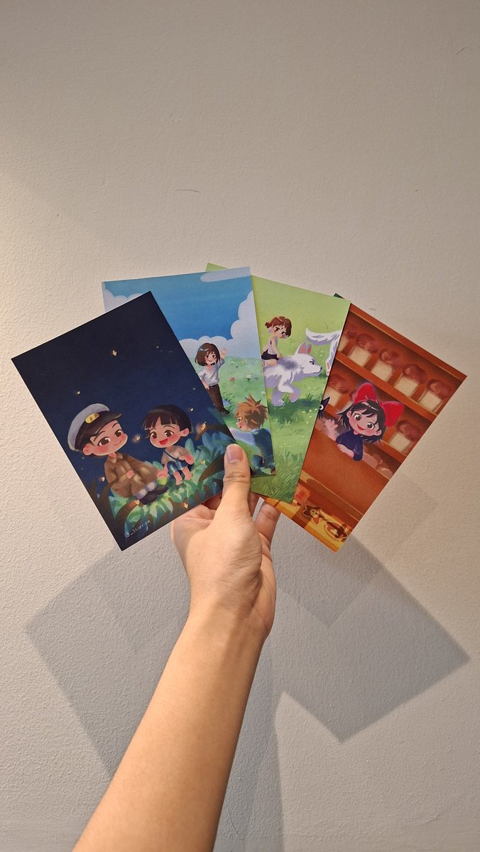 _starrion's tweet photo. ✨️ THE GHIBLI ARTPRINT FINALLY HERE! ✨️
Grave of fireflies, howl's moving castle, princess mononoke, and kiki's delivery service

Stay tuned for 2027 calendar, stickers, and many studio ghibli related merch

👀 Spoiler 👀
There's also TFTE, P, SA, TBATH, CITS, PM... https://t.co/2smRm4ePH8