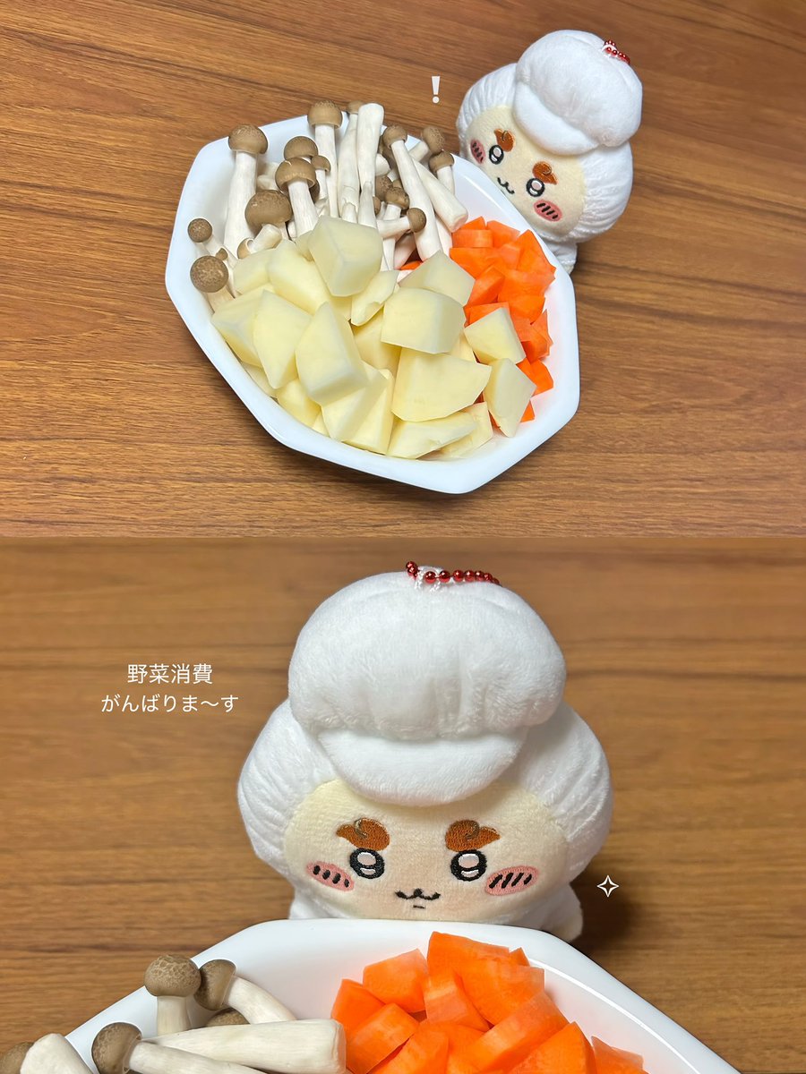 rhxrkxrn's tweet photo. キッチン担当さんと野菜消費🥔🥕🧅🥚🍄‍🟫🔅 https://t.co/i653WJuxQD