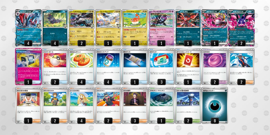 pokeca_book's tweet photo. シティリーグ9/26【土】
バトロコミニ苫小牧バイパス店（北海道）

優勝　フーディン
準優勝　ドラパルト
TOP4　タケルライコ
TOP4　ゾロアーク https://t.co/cFXD7ggXS3