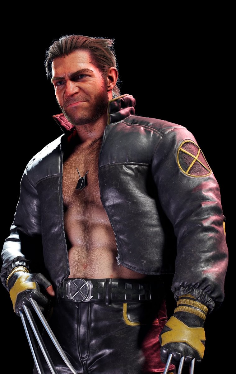 NightwingsRose's tweet photo. This the sluttiest outfit in the game ngl no shirt, leather pants, a cropped jacket.. SLUTTT 🫵 https://t.co/w17JfrGtOp