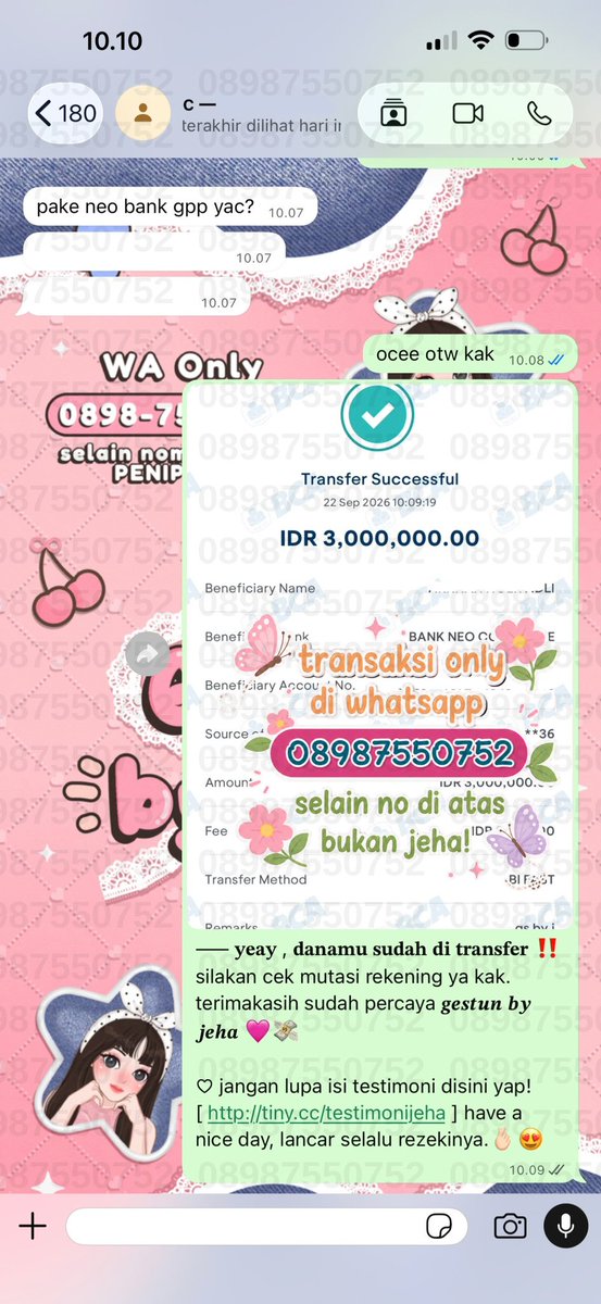 125Kepin's tweet photo. #zonauang ( 101 )
jangan cuma dianggurin limitnya 😭🎀
kalau lagi butuh dana, sini aku bantu gestun kak! proses satset, admin ramah &amp; fee transparan ♡

💌 trusted with 4.5OO+ proof
💌 berbagai paylater &amp; metode
💌 fast tf < 5 menit
💌 siap bantu sampai selesai 🩷

💜 wa only. https://t.co/Hje09YMfoC
