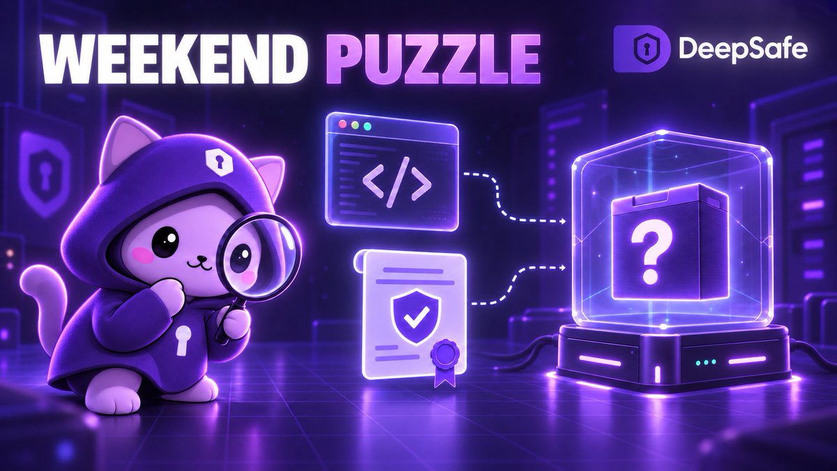 DeepSafe_AI's tweet photo. Weekend puzzle.

A node operator publishes its source code. The code has been audited, and the audit report is public too.

Does any of that tell you which build is actually running on the node?

A. Yes. The code is public.
B. Yes. The code is audited.
C. No—not on its own. https://t.co/eXUuh2GfAN