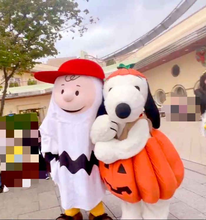 Alec_14_Route17's tweet photo. お祭り🏮＆USJ🐶
入場してすぐハロウィン仕様のスヌーピーが歩いてて奇跡的に会えたんやけど、犬見知りして一緒に写真撮ろう！って言えんかった😥
ワンピースのショーも観ました！
素敵な旅行でした！ https://t.co/mU9AvkNI2z