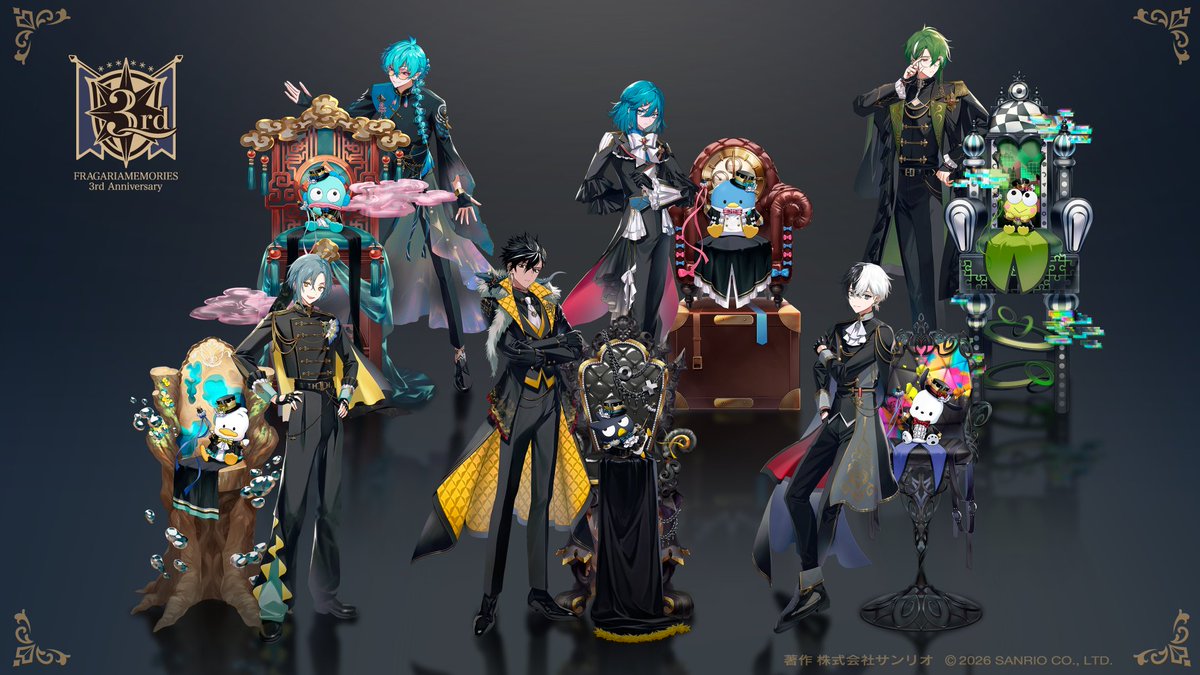fragaria_sanrio's tweet photo. ─✦₊⁺
#フラガリアメモリーズ
   　3rd Anniversary
　　〜Ever Luster〜
　　　　　　　　　✦₊⁺─

NOIR BOUQUET
新ビジュアル公開👑

✦3rd Anniversary Gallery✦
🔗https://t.co/GkxcQwwHzZ

#フラメモ3周年
#フラメモ https://t.co/udcxaVFNBr