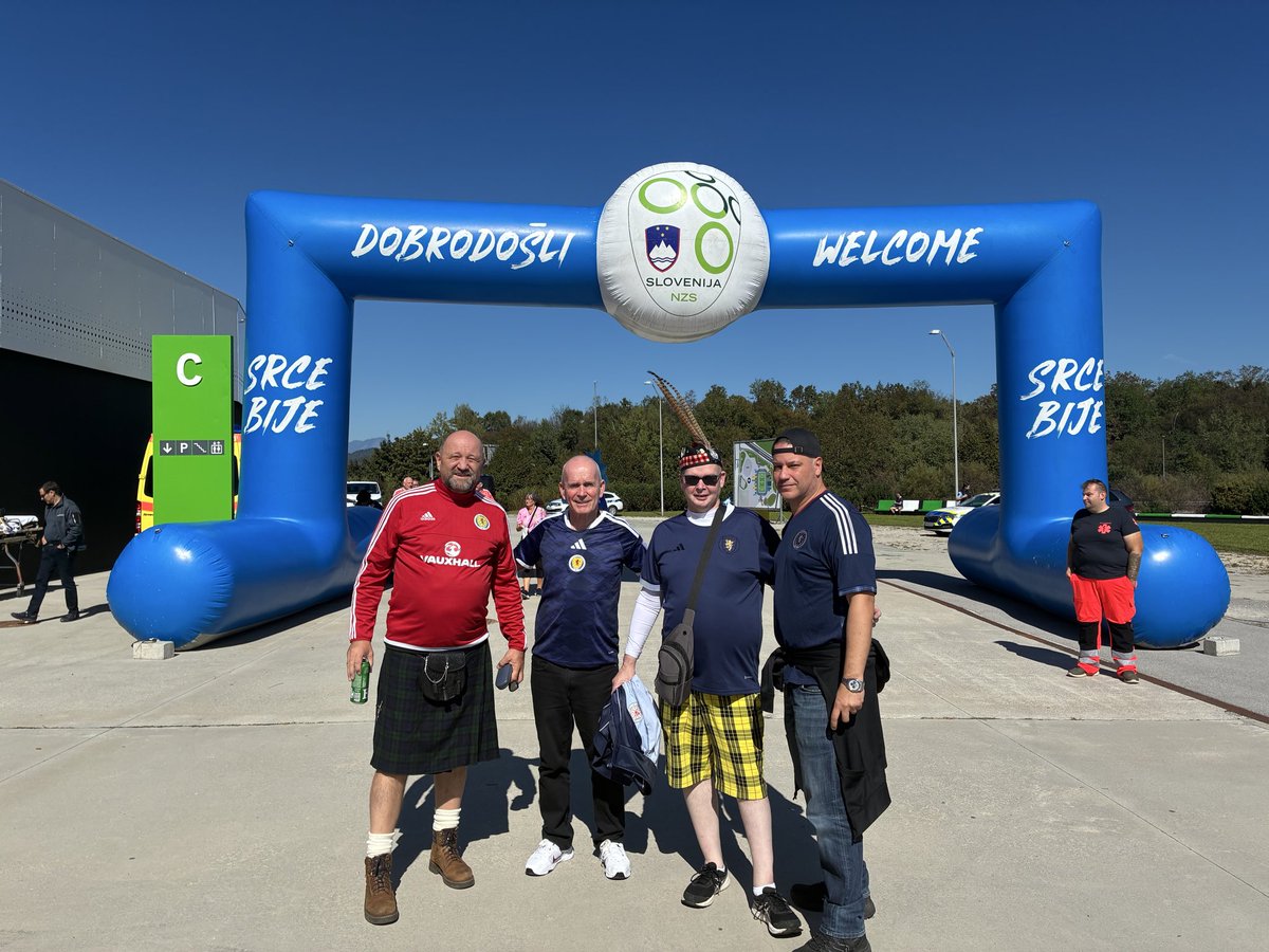 VitoLucic's tweet photo. Scotland away game in Slovenia https://t.co/yvwRnjUoXM