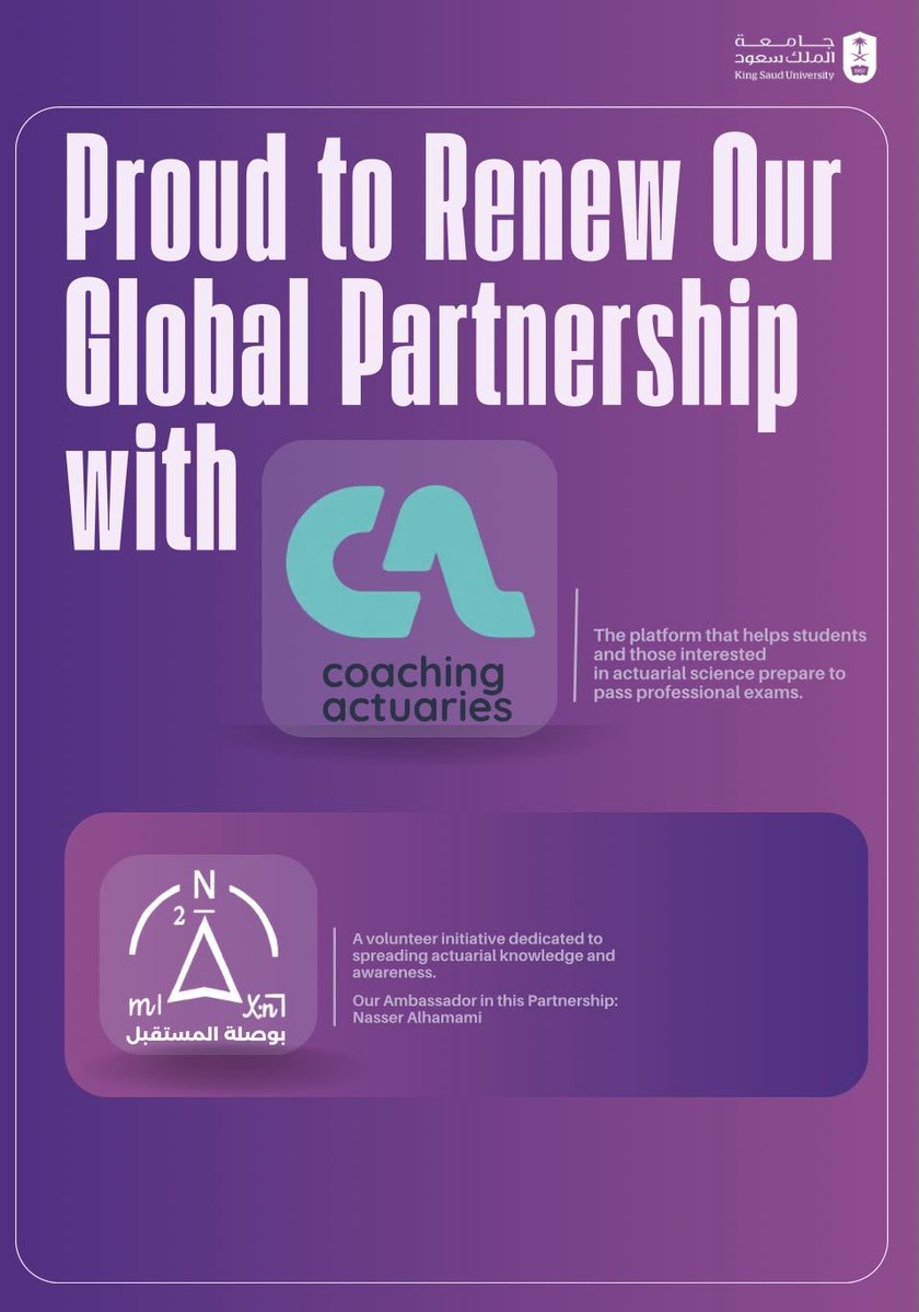 actuarial_ksu's tweet photo. We are grateful fir this continued collaboration with @coachingactuary.

Looking forward to building more value for our FUTURE COMPASS. https://t.co/Atf10VcBtN
