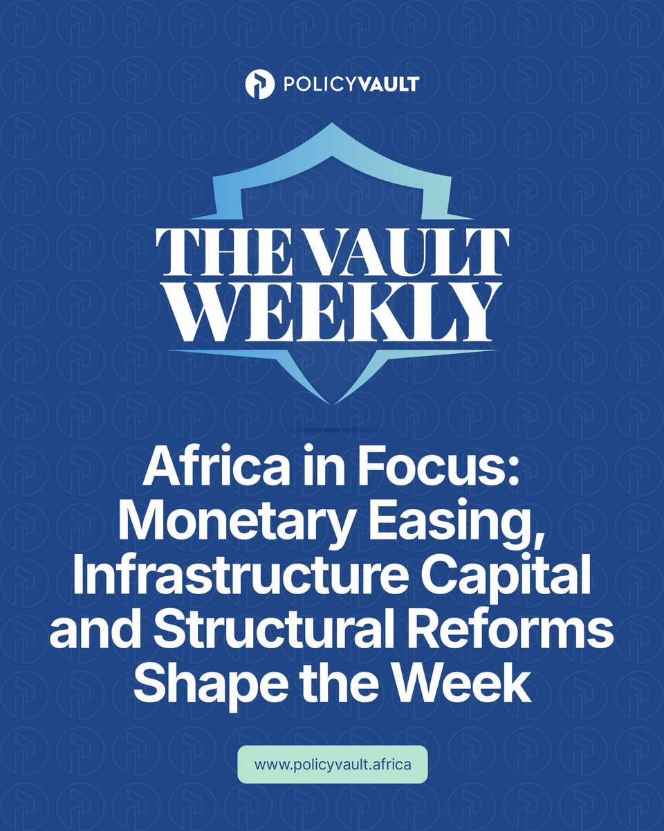 afr_policyvault's tweet photo. What policies are driving Africa's future this week?
Catch up on the latest policy shifts, and see how new reforms are shaping Africa's next chapter.
Click the link in bio to read more.
#PolicyVault #TheVaultNewsletter #AfricanPolicy #PolicyUpdate https://t.co/2J5slAQmGr