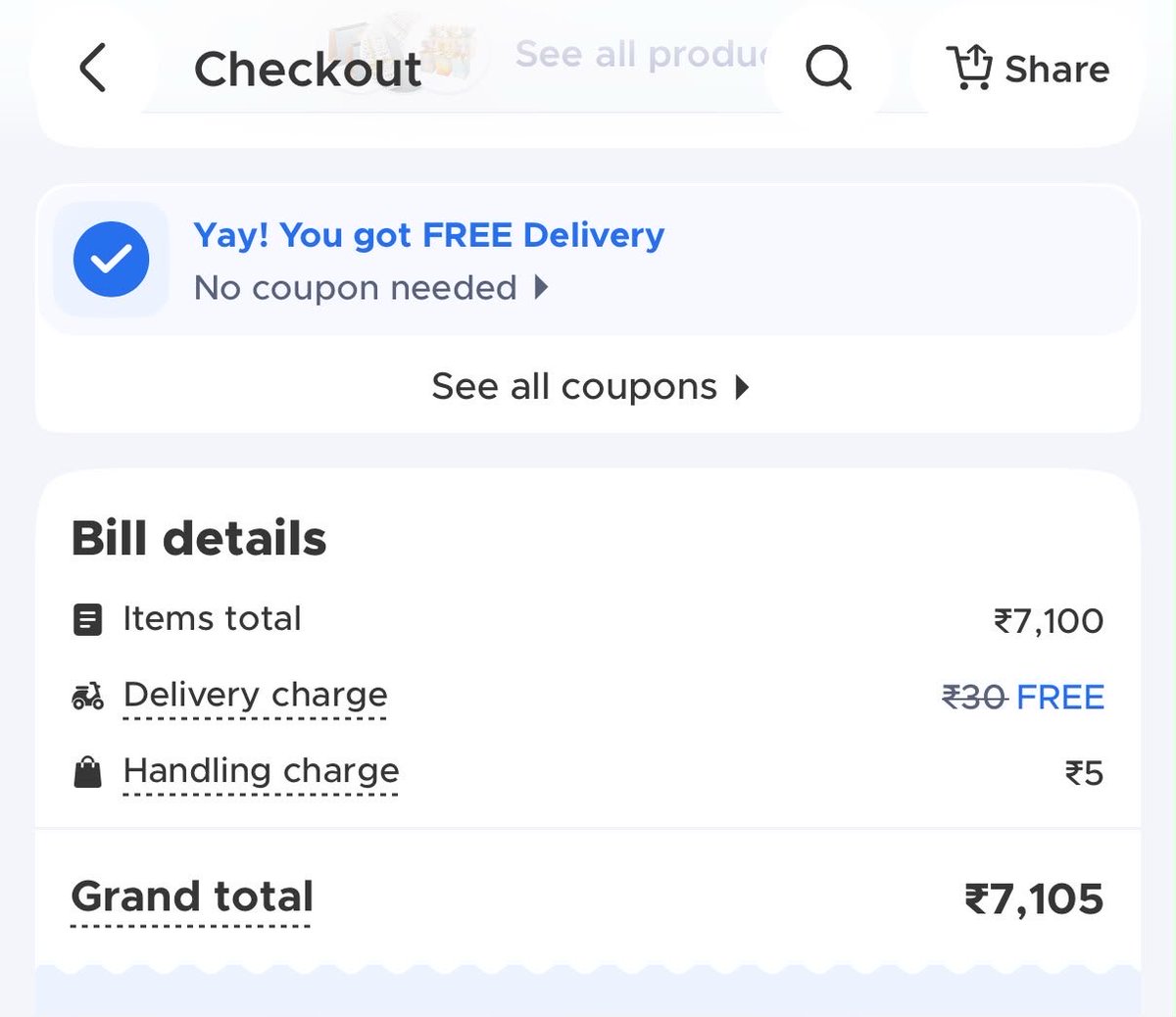 alokparikh16's tweet photo. @blinkitcares Why is there different handling charges on different phones for same cart?
what kind of A/B testing are you running? https://t.co/1UtygynPV7