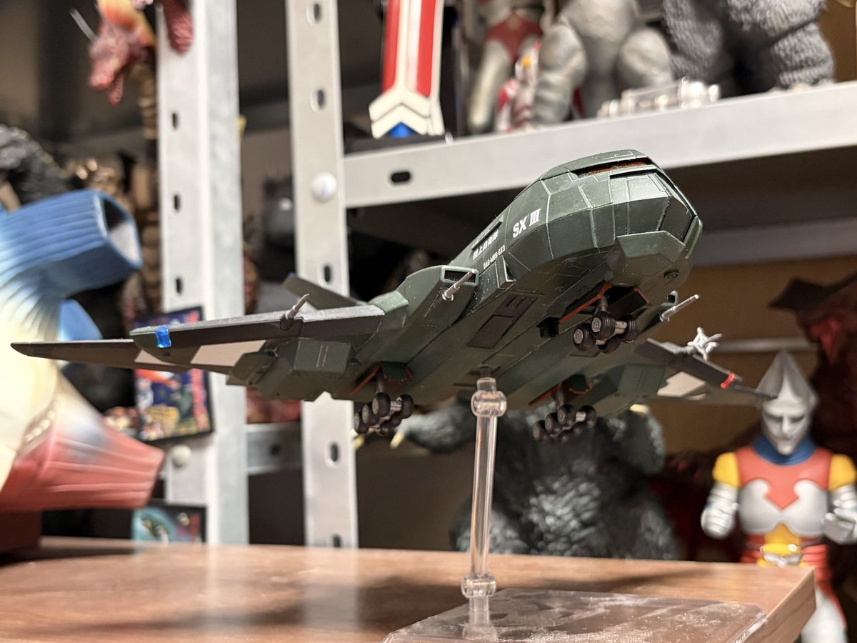 Tamacharow's tweet photo. SXⅢを飛行機っぽくスタンドに付けてみました☺️ https://t.co/sdAbYTMAZj