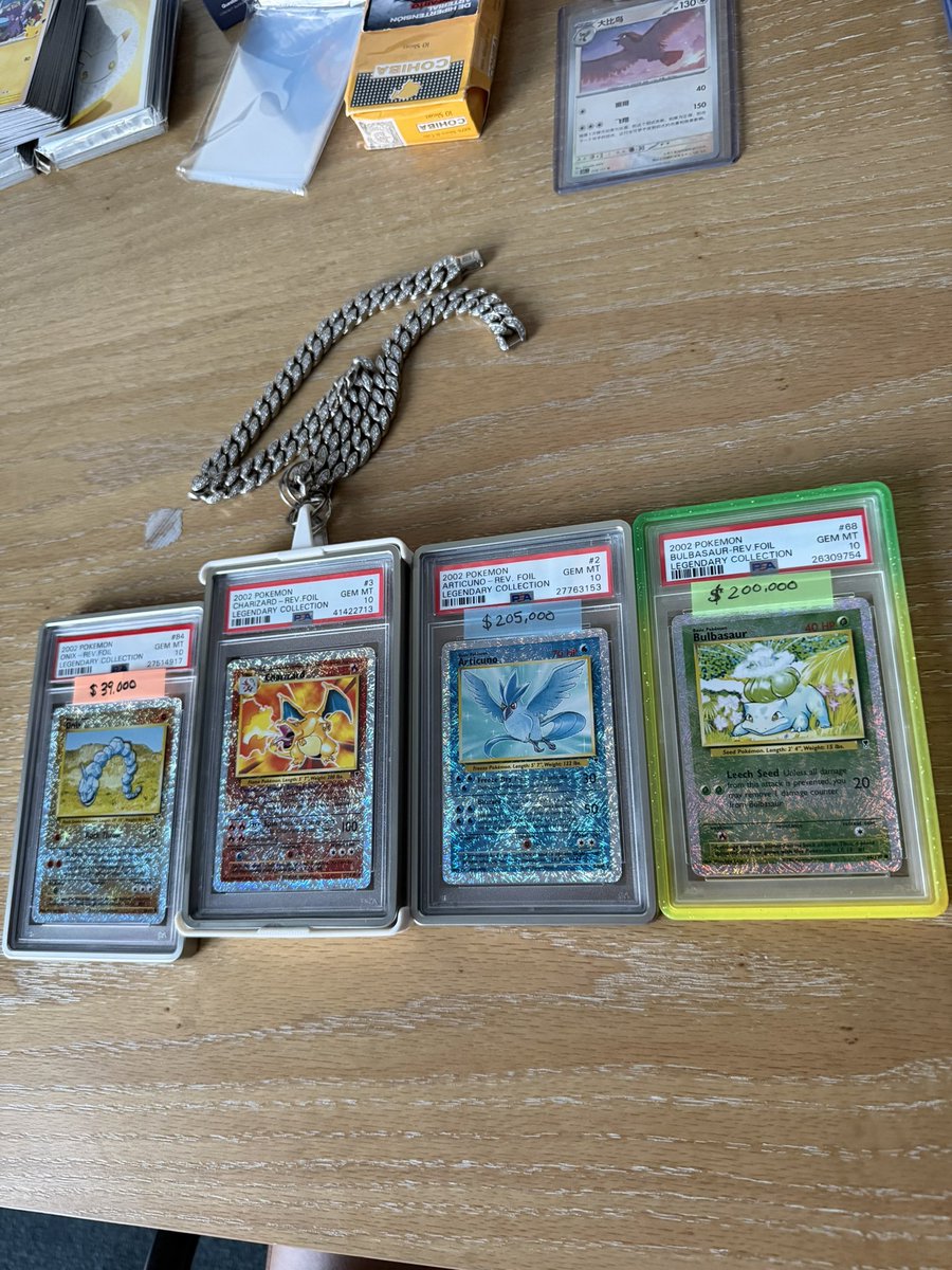 nickwicklee's tweet photo. Collectacon Atlanta (live on kick soon)
Cue margin call scene:
the firm has decided to liquidate its majority position of reverse holo Legendary Collection today.
For those of you who've never been through this before, this is what the beginning of a fire sale looks like. I cannot begin to tell you how important the first hour and half is gonna be. I want you to hit every bite you can find: dealers, brokers, clients, your *mother* if she's buying. And... no trades, it's outgoing only, today. Obviously this is not going down the way that any of us would have hoped, but the ground is shifting below our feet, and apparently, there's no other way out.