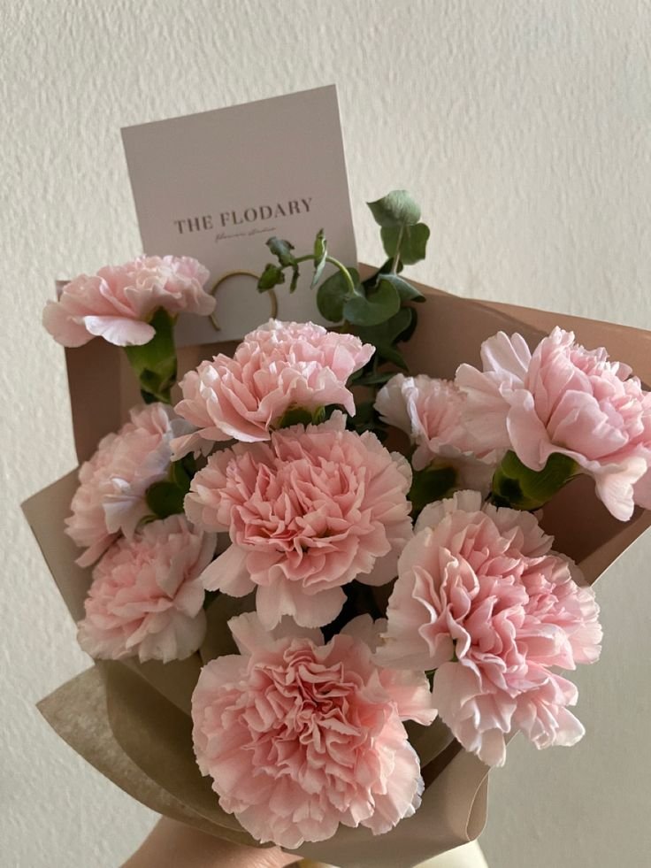 nayeoy's tweet photo. To @airinbeabae 

May these carnations brighten your day just as your presence brightens the lives of people around you. I hope you always find reasons to smile and moments that make your heart feel full. 🩷 https://t.co/XLIyZRjZAE