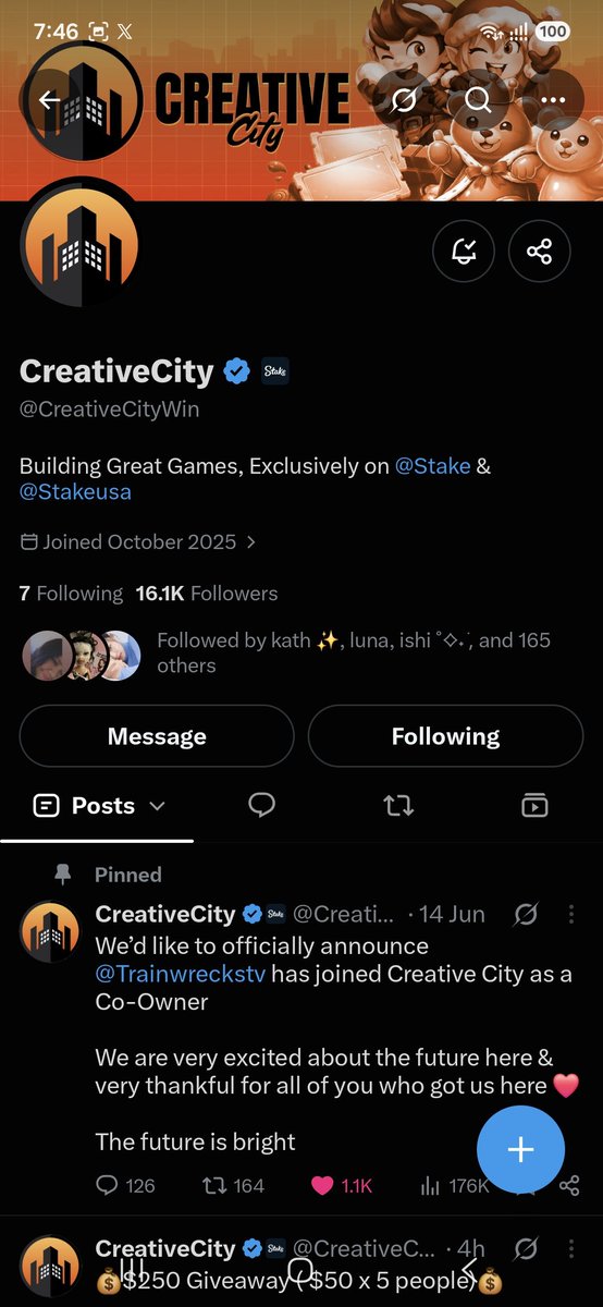 xiobann's tweet photo. @CreativeCityWin @enginedotio Thanks for this @CreativeCityWin 🌻

Tagging : @bhirrr_  | @geladust 

STAKE 🆔️ : xiobann https://t.co/5f18BTHHLM