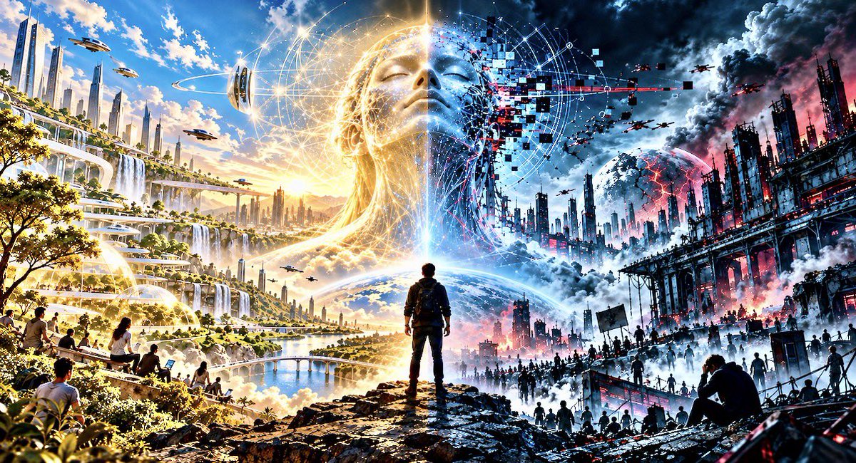 JulienChieze's tweet photo. Vivre ce moment de l’histoire où l’on assiste en temps réel à l’émergence d’une intelligence artificielle générale qui renverse la table de la civilisation peut être vécu comme un privilège, une opportunité ou une angoisse…

De quel côté penchez-vous ? https://t.co/HMKJCsUTAy