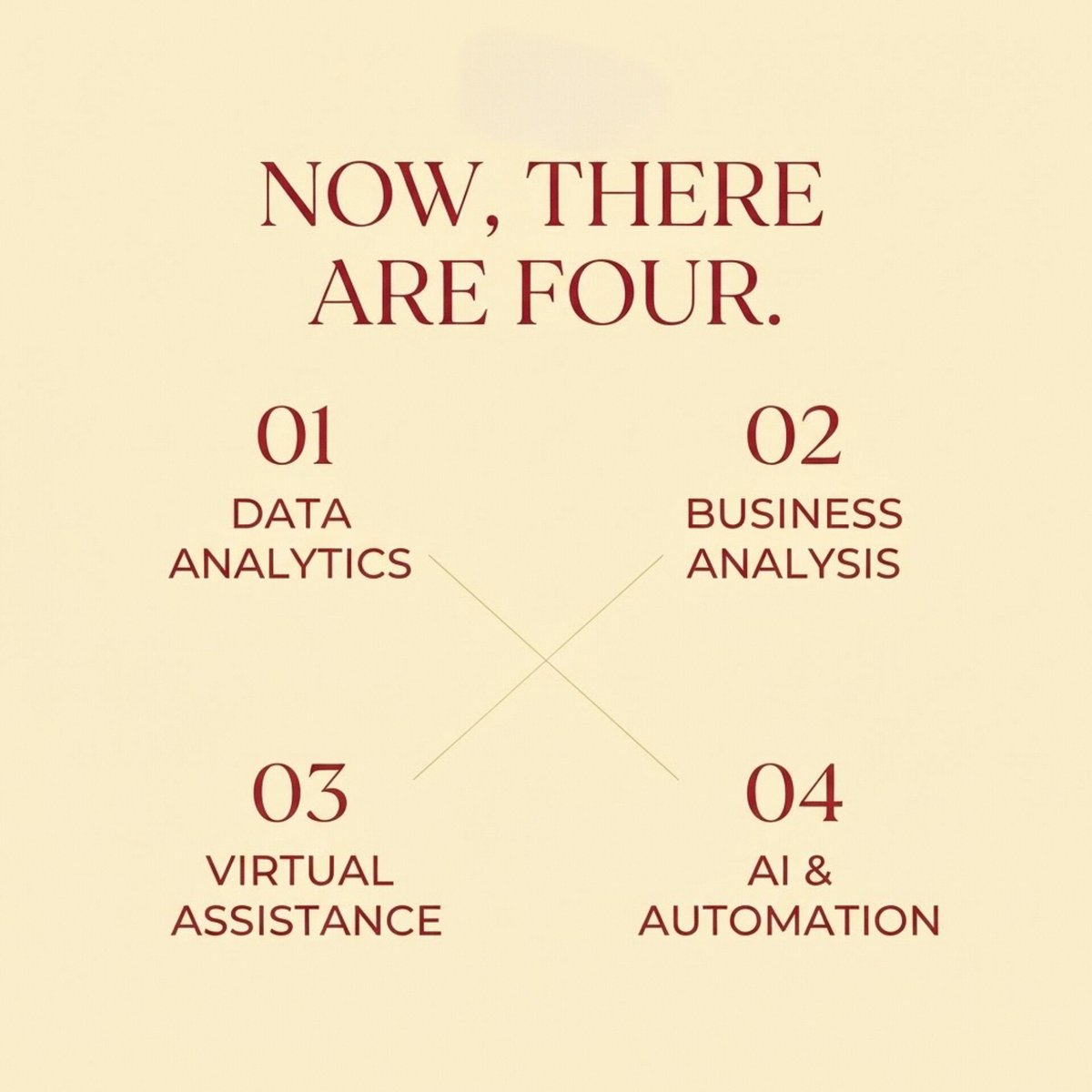 skillstocareer1's tweet photo. Skills to Career started with one path: Data Analytics.

Today, we're expanding to four:
📊 Data Analytics
📈 Business Analysis
🖥️ Virtual Assistance
🤖 AI &amp; Automation

Because career growth doesn't look the same for everyone. 🧵 https://t.co/tlSYAaEdIZ